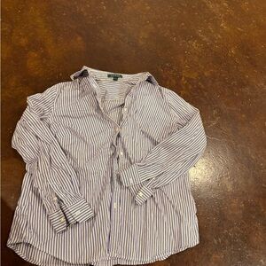Striped Button-Up Shirt